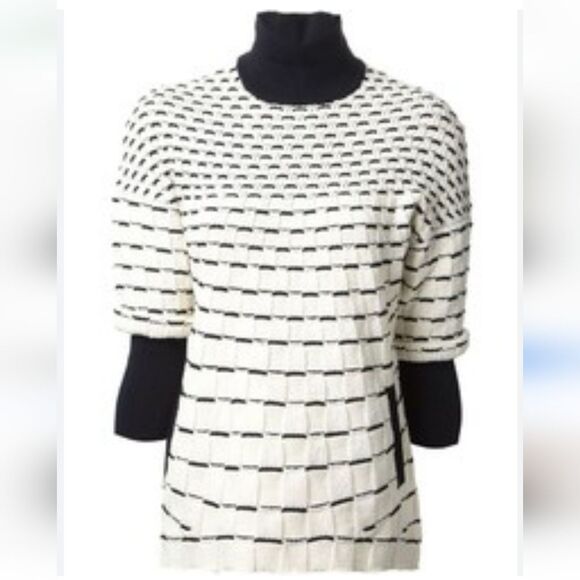 3:1 Phillip Lim Wool & Polyamide Blend Gingham Turtleneck Sample Rare - Picture 2 of 11